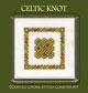 Crafts, Cross Stitch Coaster Kit, Celtic Knot