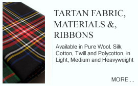 Tartan Fabric, Materials & Ribbons.